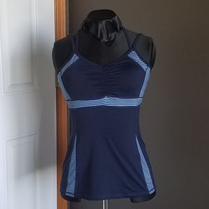 Kyodan Sz Medium Blue Stretch Tank Top